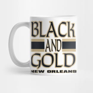 NOLA LYFE Black and Gold New Orleans Mug